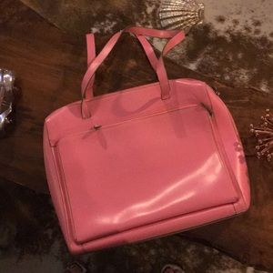 Lodis Briefcase, Pink and Green